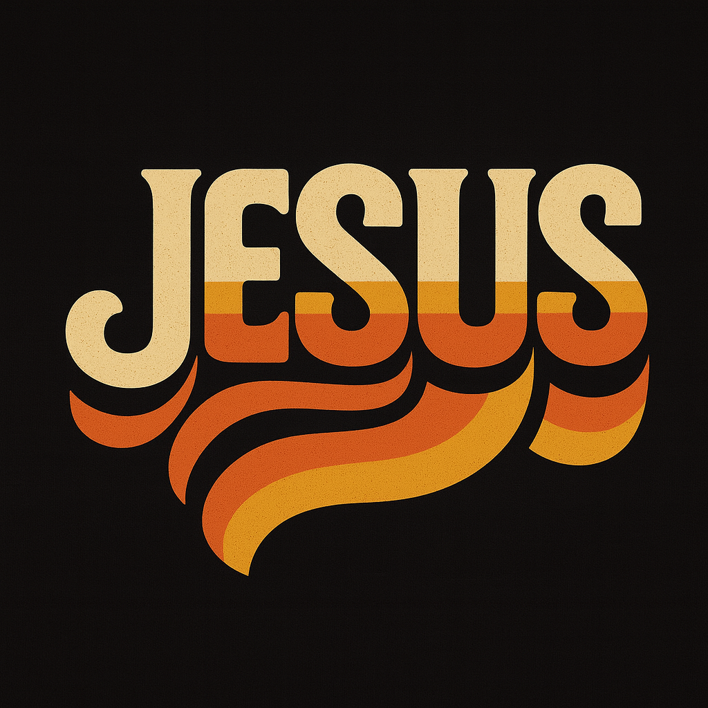 ✨ “JESUS Retro Power” — Faith with Style ✨