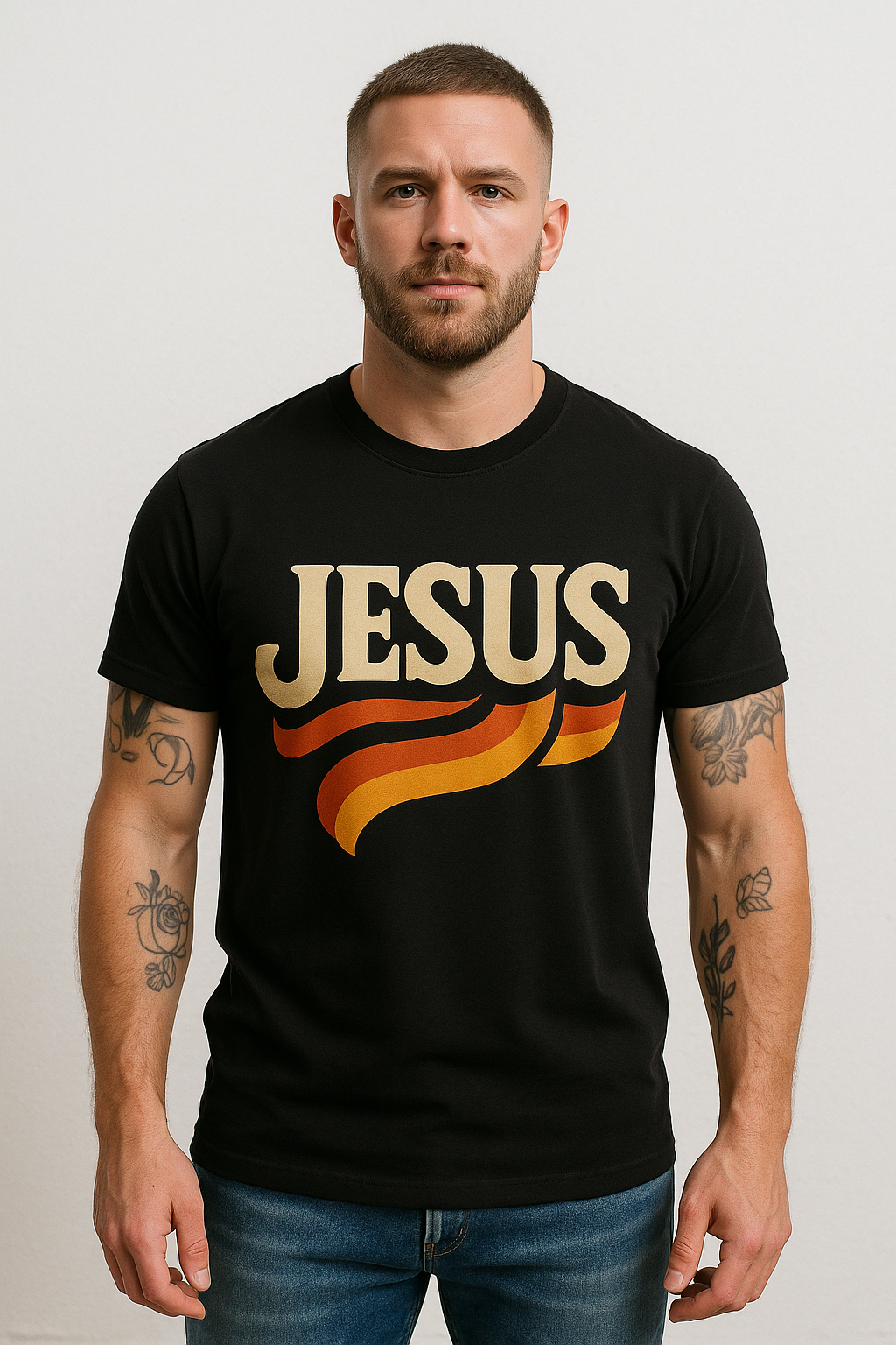 ✨ “JESUS Retro Power” — Faith with Style ✨